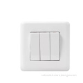16AX250V 3Gang 2Way Switch Wide Rocker indoor socket